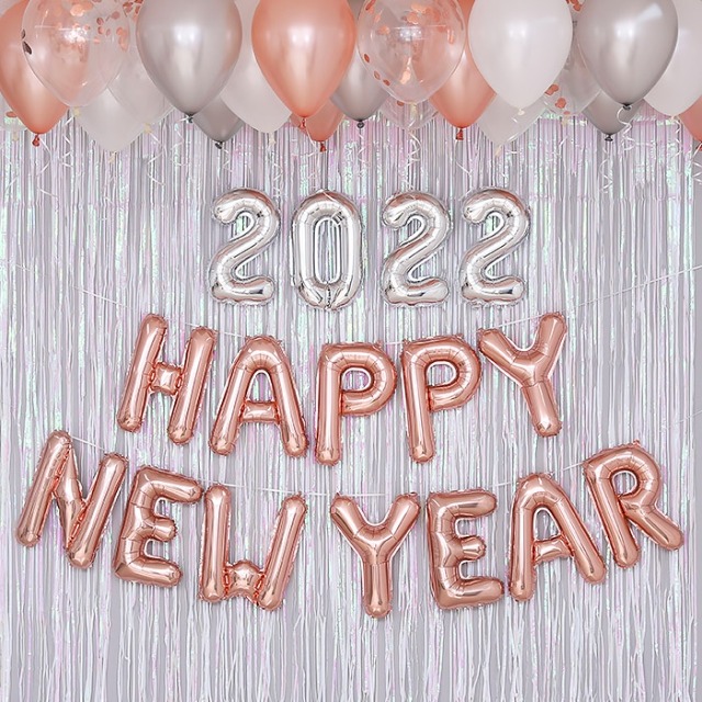 2022 HAPPY NEW YEAR 신년 홈파티 장식세트/ 크리스마스 풍선 용품 소품